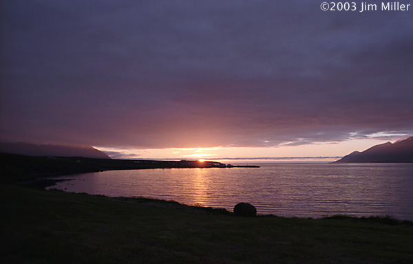Northern Summer Sunset 2003 Jim Miller - Canon Elan 7e, Canon EF 28mm f2.8, Fuji Superia 100