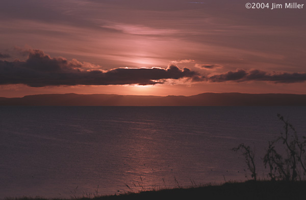 Northern Summer Sunset 2004 Jim Miller - Canon Elan 7e, EF 28mm f2.8, Fuji Superia 100