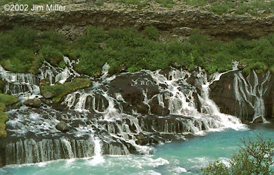 Hraunfossar 2002 Jim Miller - Canon Elan 7e, Canon 28mm f2.8, Kodak Gold 200