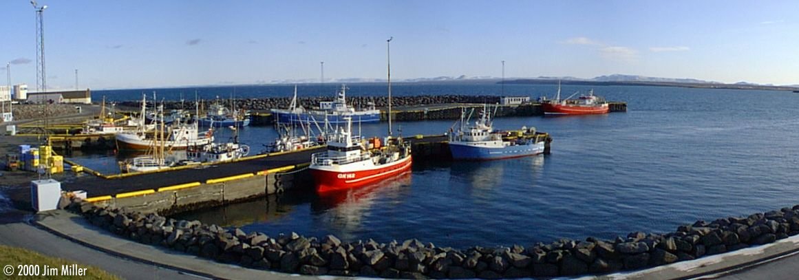 Keflavk Harbor (South)  1998 Jim Miller - Olympus D-220L in Panoramic Mode