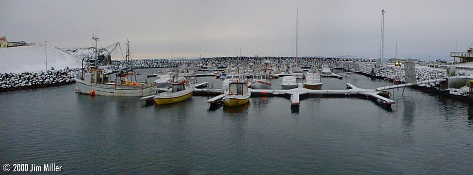 Keflavk Harbor 1999 Jim Miller - Olympus D-220L in Panorama Mode 