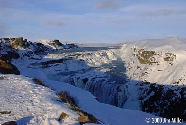 Gullfoss under snow 1999 Jim Miller - Olympus D-220L