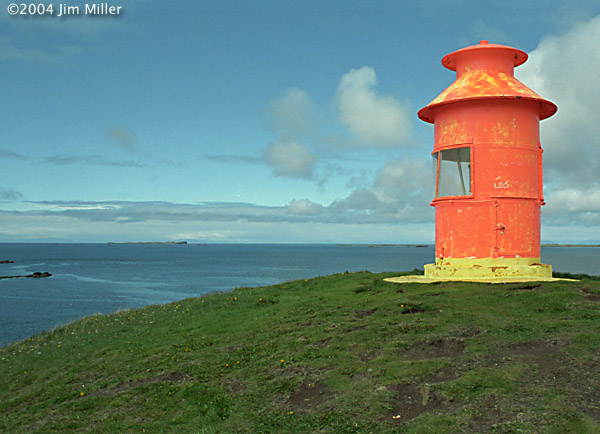 Old Stykkishlmur Lighthouse 2004 Jim Miller - Canon Elan 7e, Canon 28mm f2.8, Fuji Superia 100