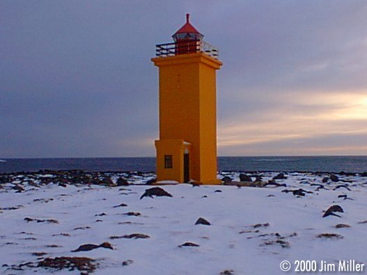 Stafnes Lighthouse Sunset 1999 Jim Miller - Olympus D-220L
