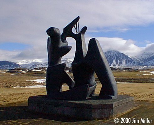 Statue Near Borgranes 1999 Jim Miller - Olympus D-220L