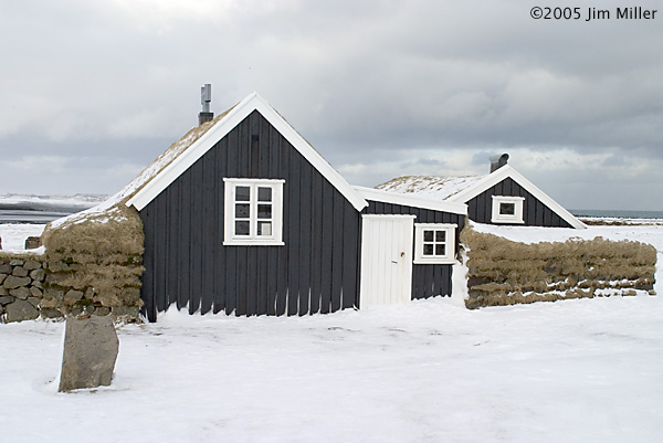 Snowy Turf House 2005 Jim Miller - Canon EOS 10D, Canon EF 35mm f2.8 Lens, ISO 400
