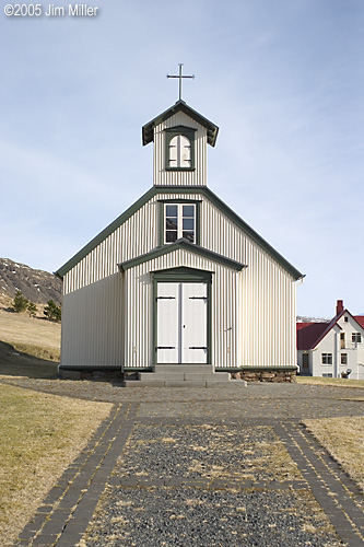 Church at Reynvellir 2005 Jim Miller - Canon 10D, Canon 35mm f2.0