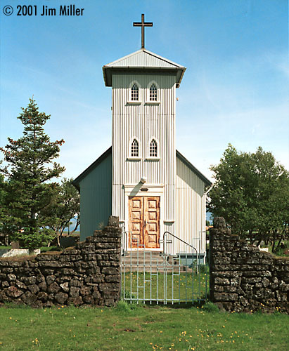 Church at Skar 1999 Jim Miller - Canon AE-1, FD 28mm f2.8, Kodak Gold 100