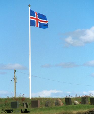 Icelandic Flag 2002 Jim Miller - Canon Elan 7e, EF 75-300mm USM, Fuji Superia 100