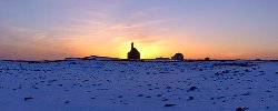 Hvalsneskirkja Sunset